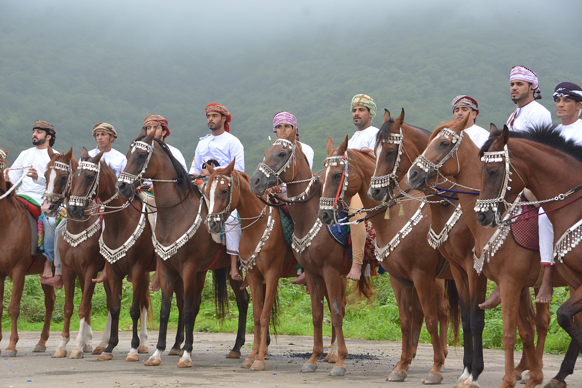 رياضات الخيل التقليدية بمهرجان صلالة