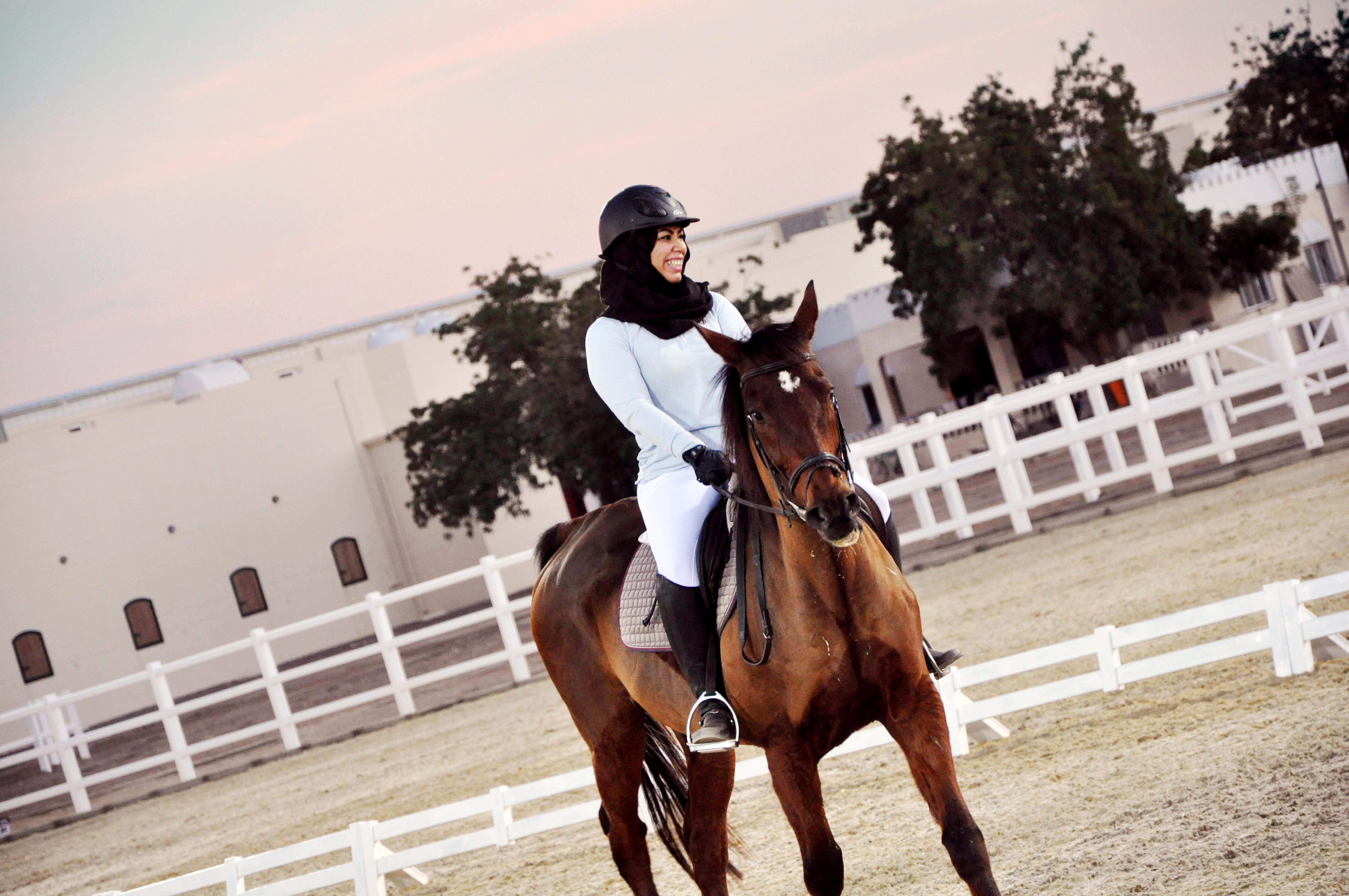 طالبة الفروسية "دعاء بنت عبدالله بن صخر العامرية"